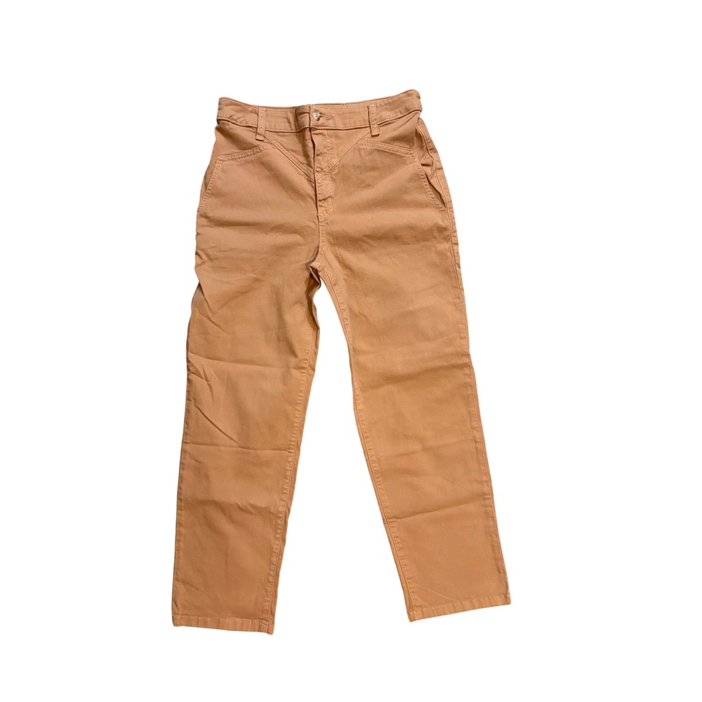 Anthropologie AMADI Pants Womens S Cedar Brown High Rise Cropped Made in USA NWT